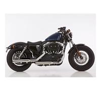 Falcon, scarico Slip-on a doppia scanalatura lucidato 14-16 XL1200C/CA/CB; 14...
