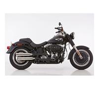 Falcon, scarico Slip-on a doppia scanalatura lucidato FXSTD 2007; FLSTF 07-16...