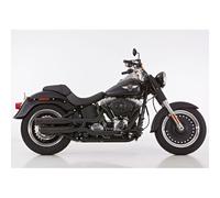 Falcon, scarico Slip-on a doppia scanalatura nero 2007 FXSTD; 07-16 FLSTF; 10...