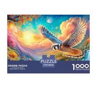 Falcon Soars over Vibrant, Magical Landscape Puzzle Da 1000 Pezzi Eagle Allenamento Mentale Per Adulti E Bambini 38x26cm/1000pcs