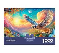 Falcon Soars over Vibrant, Magical Landscape Puzzle Da 1000 Pezzi Eagle Classico E Sfidante, Regalo Per Tutte Le Età 70x50cm/1000pcs