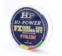 Falcon Surf, Nylon Persicus FX-Surfcasting Leader, 220 mt x 0.16-0.50 mm Filo da Pesca, Multicolore, 0.16-0.50