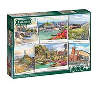 Falcon Welcome to Wales-11341 - Puzzle da 1000 pezzi, multicolore
