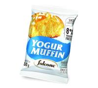 FALCONE 18 PZ. MUFFIN CON YOGURT INTERO DA 50 GR. GUSTI VARI COLAZIONE HOTEL ALBERGO BUON MATTINO (Yogurt)