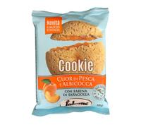 Falcone Cookie Cuor di Pesca e Albicocca Espositore da 13 Maxi Biscotti da 50gr Made in Italy con Farina di Saragolla
