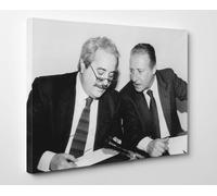 Falcone e Borsellino Quadro Pannello Stampa su Tela Cotone Vernice Pennellate