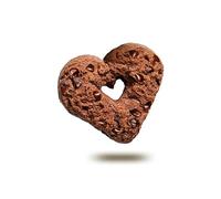 Falcone - Felice mattino - Ciambelline per la colazione porzionate in buste da 2 Frollini - 38 g (CUORE DI CACAO CON GOCCE DI CIOCCOLATO)