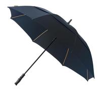 FALCONE - Ombrello tempesta, automatico, doppio baldacchino, resistente al vento, 130 cm, colore: blu navy