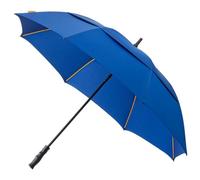 FALCONE - Ombrello tempesta, automatico, doppio baldacchino, resistente al vento, blu, 130 cm