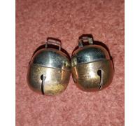 Falconeria,Cane ,Gatto Campane Due Trazione Ghianda Bell Paio (Ottone & Argento)