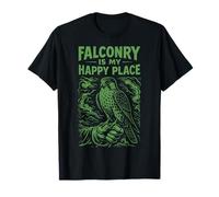 Falconeria è Il Mio Posto Felice Falco pellegrino Maglietta