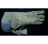 Falconeria,Owl & Eagle Destro Lato Guanto 3 Strato Verde Lime Suede Pelle 40.6cm