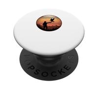 Falconeria Retrò Falco Falconiere Falchi PopSockets PopGrip Adesivo