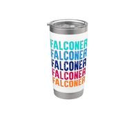 Falconiere - Colorato Bicchiere termico in acciaio inox doppia parete