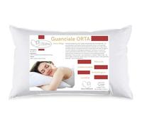 Falconieri Guanciale in piuma d'oca 50 x 80 cm 100% Piumetta D'oca Vergine Etichetta Oro Assopiuma Federa 100% Cotone a tenuta Piuma Con Bordino Perimetrale Prodotto 100% In Italia (2)