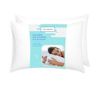 Falconieri Set di 2 Cuscini 50x80 Guanciali per Letto Morbidi e Confortevoli Ideali per Dormire Cuscino per Letto Matrimoniale e Singolo Antiacaro Lavabili in Lavatrice 100% Made in Italy