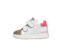 Falcotto KINER VL-Sneakers in Pelle e Glitter-Bianco, Bianco-Rosa 19