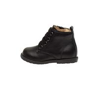 Falcotto Scarponcini in vitello con zip e lacci, Nero 19