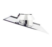 Faldale inclinato in acciaio inox 6 decimi AISI 304 per tubo da 180mm
