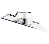 Faldale inclinato inox 6 decimi AISI 304 per canna fumaria (300mm)