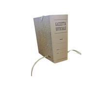 Faldone - legacci incollati - per Gazzetta Ufficiale - juta - 31x22 cm - dorso 1