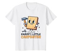 Falegname Falegname Bambino Papà Piccolo Carpentiere Figlio Figlia Maglietta
