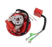 FALELELV Bobina Statore Kit CDI con rotore Interno dello statore Magnete Rosso per 110 125 140cc per YX Pit Dirt Bike