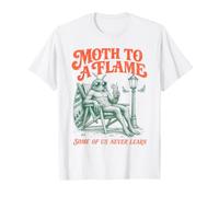 Falena A Una Fiamma Mothman Cryptid Divertente Maglietta