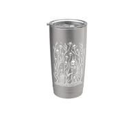 Falena Strega Foresta Dark Cottagecore Goblincore Fungo Goth Bicchiere termico in acciaio inox doppia parete