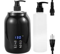 FALESOUL Scaldaolio per massaggi, dispenser per lozioni massaggianti, scalda-oli per il corpo, per spa, saloni e barbieri, con 2 dispenser per bottiglie di olio, temperatura regolabile