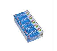 Falim Sugarless Plain Gum with Carbonate, 100 pezzi (5 x 20 pezzi), gomma naturale gassata senza zucchero con anidride carbonica, pulsante di aggiornamento, Long-Lasting Freshness, Fresh Breath, Blue,