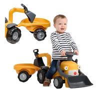 FALK - Portatore Tractopelle Marcel - Escavatore frontale - Da 12 mesi - 90% di plastica riciclata - Escavatore e rimorchio - Made in France - 910N