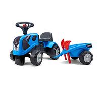 FALK - Portatore trattore Landini con rimorchio - Da 12 mesi - Made in France - pala e rastrello incluso - 2 stili di personalizzazione - Targa personalizzabile - 250C