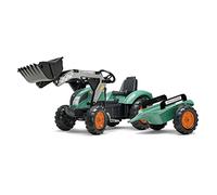 FALK - Tracciatore a pedali Farm Lander con rimorchio articolato - Da 3 anni - 50% plastica riciclata - corno - Made in France - 1054AM