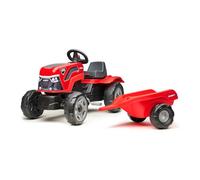 Falk Trattore a pedali Case IH Bambino con rimorchio, da 2 anni
