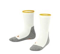 FALKE Active Everyday K So viscosa sottili traspiranti tinta unita 1 paio, Calzini Unisex - Bambini, Bianco Off-White 2040, 35-38