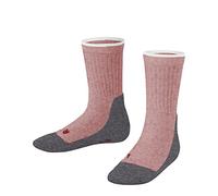 FALKE Active Everyday K So viscosa sottili traspiranti tinta unita 1 paio, Calzini Unisex - Bambini, Rosa Heather Pink Melange 8386, 19-22