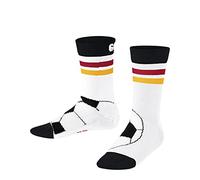 FALKE Active Soccer K So Cotone Filo Funzionale Sottili Traspiranti Fantasia, Calzini Unisex - Bambini e ragazzi, Bianco White 2002, 31-34