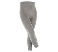 FALKE Active Warm K Le lana filo funzionale spessi tinta unita 1 pezzo, Leggings Unisex - Bambini, Grigio Mid Grey Melange 3530, 134-146
