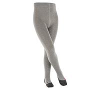 FALKE Active Warm K Ti lana filo funzionale spessi tinta unita 1 pezzo, Collant Unisex - Bambini, Grigio Mid Grey Melange 3530, 80-92