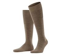 Falke Airport M Kh lana cotone al ginocchio tinta unita 1 paio, Calzini lunghi Uomo, Marrone Nutmeg Melange 5410, 43-44
