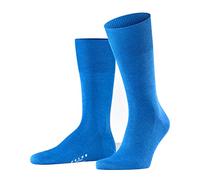 FALKE Airport M So lana cotone tinta unita 1 paio, Calzini Uomo, Blu Sapphire 6055, 41-42