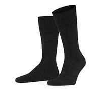 Falke Airport M So lana cotone tinta unita 1 paio, Calzini Uomo, Grigio Anthracite Melange 3080, 47-48