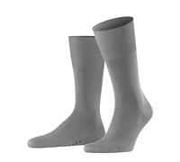 FALKE Airport M SO lana cotone tinta unita 1 paio, Calzini Uomo, Grigio (Lunar 3225), 41-42
