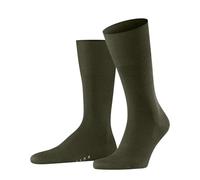 FALKE Airport M So lana cotone tinta unita 1 paio, Calzini Uomo, Verde Grass 7431, 43-44