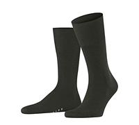 FALKE Airport M So lana cotone tinta unita 1 paio, Calzini Uomo, Verde Green Melange 7155, 45-46