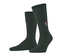 FALKE Airport M So lana cotone tinta unita 1 paio, Calzini Uomo, Verde Hunter Green 7441 Santa Chimney, 45-46