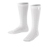 FALKE Ajour K Kh cotone al ginocchio fantasia 1 paio, Calzini lunghi Unisex - Bambini, Bianco White 2000, 31-34