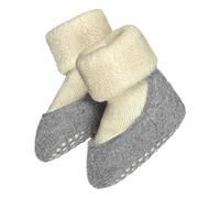 FALKE Baby Cosyshoe B Hp lana con suola in gomma 1 paio, Calze da casa Unisex - Bimbi 0-24, Bianco Wool White 2060, 19/20 EU