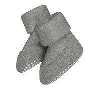 FALKE Baby Cosyshoe B Hp lana con suola in gomma 1 paio, Calze da casa Unisex - Bimbi 0-24, Grigio Light Grey 3400, 17/18 EU